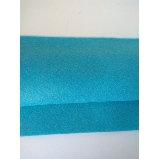 Фетр мягкий 1,5 мм (30*30 см) цв. бирюзовый,  цена за лист